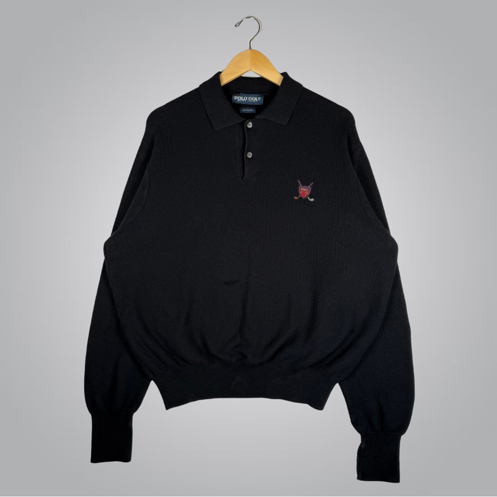 Polo by Ralph Lauren Black Long Sleeve Polo Shirt